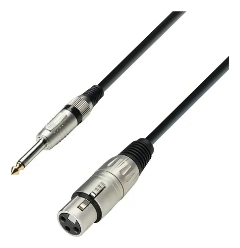 CABLE MICROFONO CANON HEMBRA A 6.3 6MT ADAM HALL