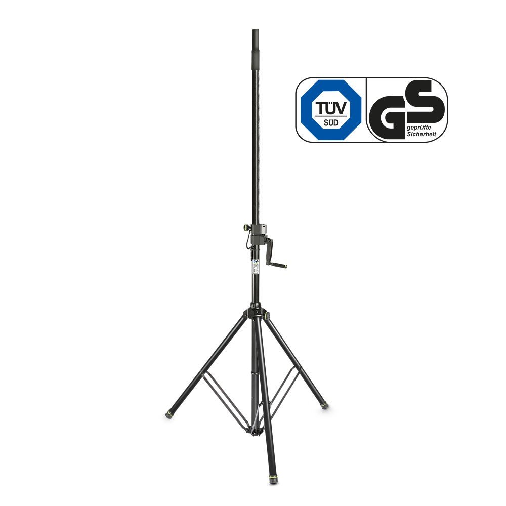 PEDESTAL PARA CAJA GRAVITY TRÍPODE DE MANIVELA