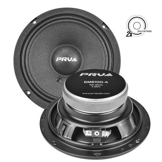 PARLANTE PRV 6" MEDIO BAJO 100W 4OHM PAR