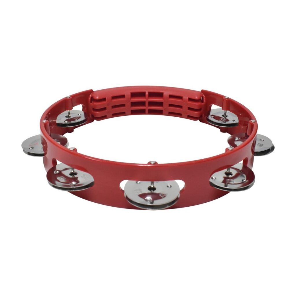 PANDERETA MEINL ROJA Y NEGRA HTT8R